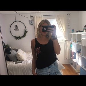 Black tank top